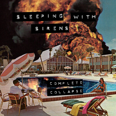 #ad Sleeping with Sirens Complete Collapse New Vinyl LP Clear Vinyl Orange Yel