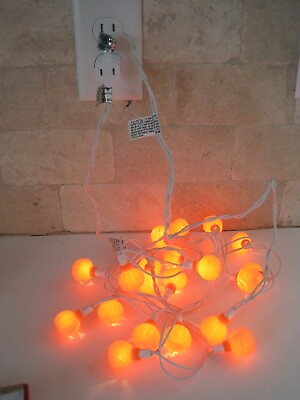 #ad #ad Jack O Lantern Mini Lights Pumpkins 2 Strings Each Strand 50quot; Each EUC