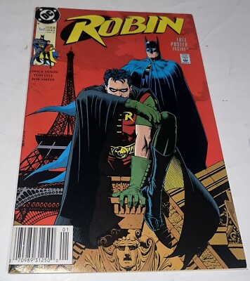 #ad DC Comics Robin #1 Newsstand Key Issue First App. Lynx Complete with Poster 1991