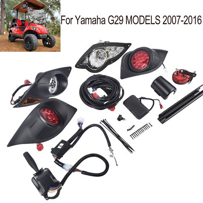 #ad #ad Golf Cart Yamaha LED Light Kit With LED Taillights Fits Yamaha G29 Drive 2007
