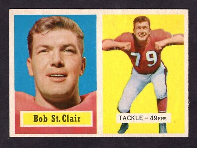 #ad 1957 TOPPS BOB ST. CLAIR CARD NO:18 NEAR MINT CONDITION