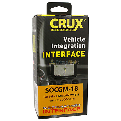 #ad Crux Radio Replacement Interface For Select 06 17 GM Chevy LAN 29 Bit Vehicles