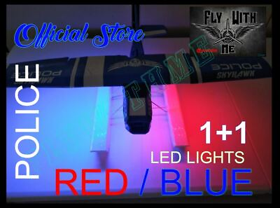 #ad LED STRIP FOR AIRPLANE FIX WING DRONE RED BLUE SET DIY 5V 3528 BRIGHT POLICE LED