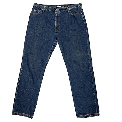 #ad Vintage Halogen Jeans Men#x27;s Size 44 x 34 Blue Relaxed Fit Straight Leg Cotton