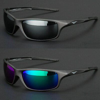 #ad NEW Polarized Men Sport Sunglasses Driving Pilot Fishing Eyewear Wrap Glasses US