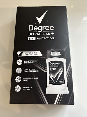 #ad Degree Men UltraClear Antiperspirant Deodorant 5 Pack Black amp; White 2.7 Oz
