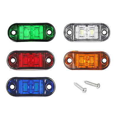 #ad 2pcs Strobe Emergency Lamps 2 LED Surface Mount Signal Lights For Truck Car