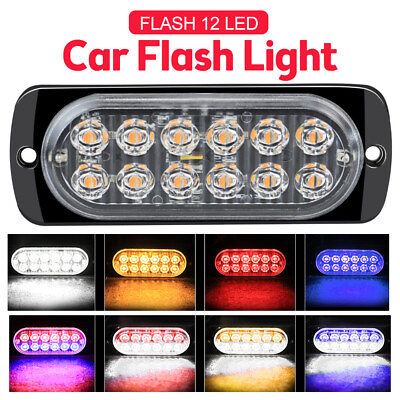 #ad 6 LEDs Car SUV Truck Emergency Light Warning 12 24V Hazard Flash Strobe Lightbar