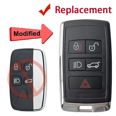 #ad Upgraded Smart Remote Key Shell Fob for Jaguar Land Rover Range Rover Evoque
