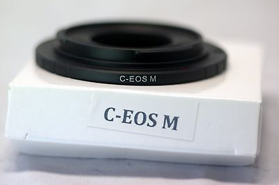 #ad Cinema C Mount Lens to Canon EOS M EF M Mirrorless Camera Adapter Ring M M5 M50