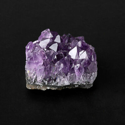 #ad 100% Natural Raw Amethyst Quartz Geode Druzy Crystal Cluster Healing Specimen