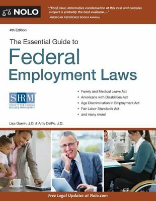 #ad Essential Guide to Federal Employment Law 9781413318135 Lisa Guerin paperback