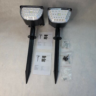 Solar Outdoor Spotlights 32 LED IP65 Waterproof 3 Light Modes ZHENREN