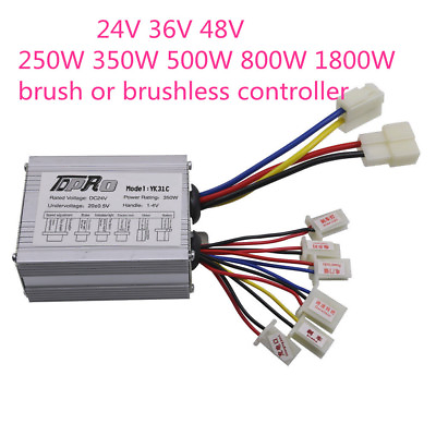 #ad 24V 36V 48V 1800W 800W 500W Electric Speed Controller Box Brush Brushless ATV