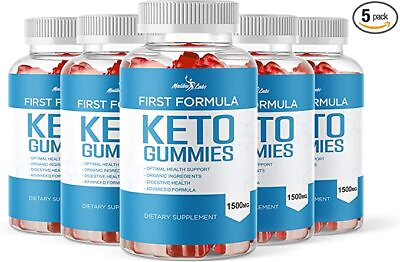 #ad First Formula Keto ACV Gummies for Weight Loss 1500mg 5 Pack