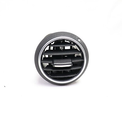 #ad 09 13 Audi A3 Dash Air Vent Matte Black Ring Silver OEM 8P0 820 901