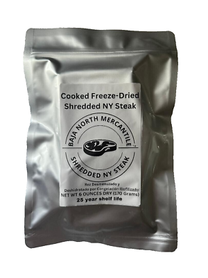 #ad Freeze Dried Cooked NY Steak 25 Year Shelf Life. For Camping Emergency Prep.