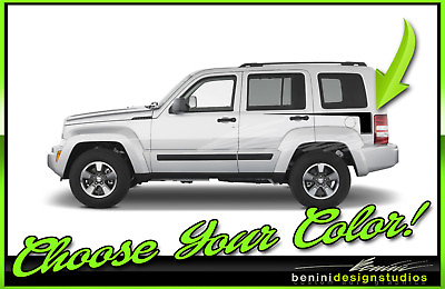 #ad Hockey Stripes Graphics Decals #5 FITS 2016 2015 2014 2008 and up Jeep Liberty