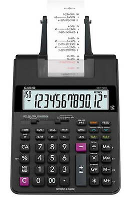 #ad Casio HR 170RC Printing Calculator 2 Color 12 Digit Display Black