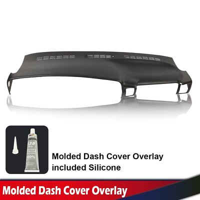 #ad Fit For 1999 2006 Silverado Sierra Suburban Molded Dash Cap Cover Overlay Black