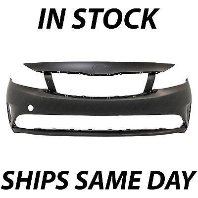 #ad NEW Primered Front Bumper Cover Replacement for 2017 2018 Kia Forte Sedan 4 Door