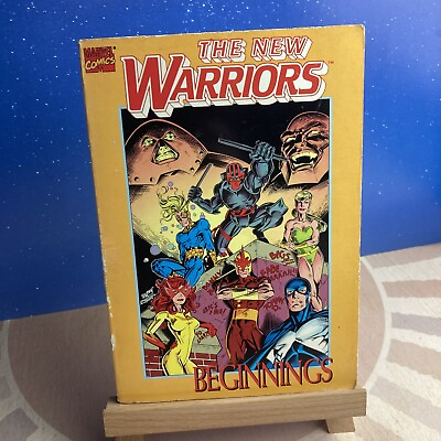 #ad The New Warriors: Beginnings Marvel Comics 1992 1st Printing Paperback FREESHIP