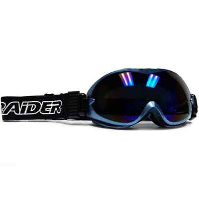 #ad Raider OTG Motocross Goggle Blue Blue Mirror Lens