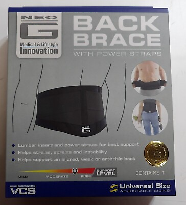 #ad Neo G Back Brace with Power Straps Universal Size Support For Lower Back Pain