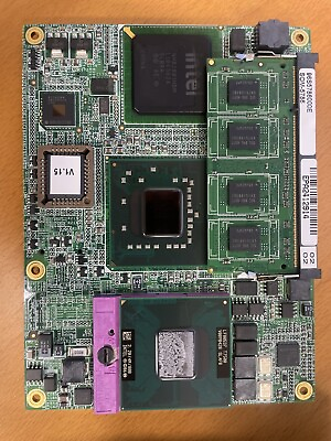 #ad Advantech SOM 5786 Industrial CPU MB REV02 W Processor Heatsink 1GB Memory