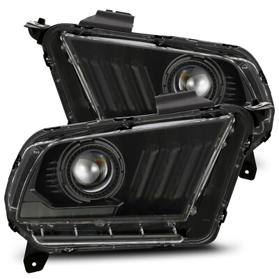 #ad AlphaRex For Ford Mustang 2010 2011 2012 Projector Headlight PRO Series Black
