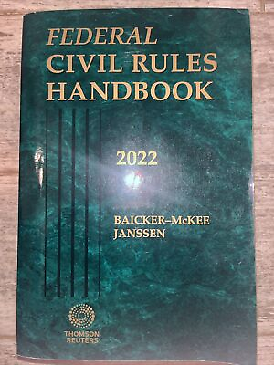 #ad Federal Civil Rules Handbook 2022