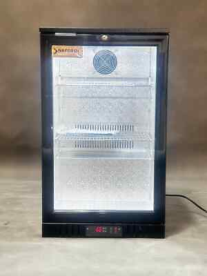 #ad LG 108H model 20#x27;#x27; Black Glass Door Back Bar Refrigerator