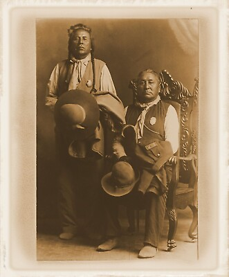 #ad #ad Native American Indian Police So. Dakota Vintage old photo 8X10 Rare