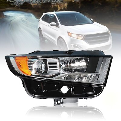 #ad Headlight Headlamp For 2015 2018 Ford Edge Halogen Clear Lens Passenger Side RH