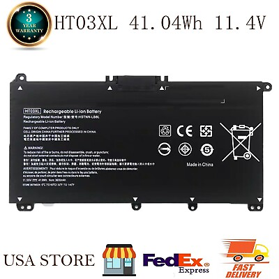 #ad #ad HT03XL Battery for HP 240 245 250 255 G7 348 G5 HP Pavilion 141517 L11119 855