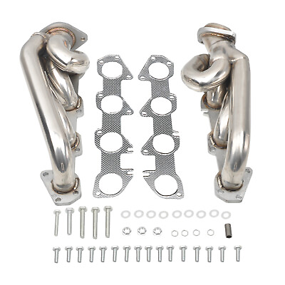 #ad For Dodge Ram 1500 2009 2018 5.7L HEMI Shorty Stainless Performance Headers