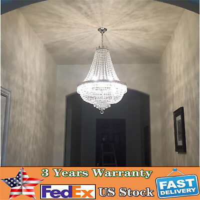 #ad French Empire Crystal Chandelier Lighting 9 Lights Ceiling Light Pendant Lamp
