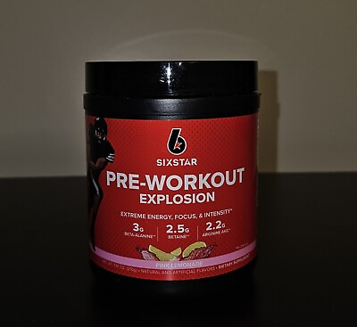 #ad Six Star Pre Workout Explosion Supplement 30 servings Pink Lemonade 2 24