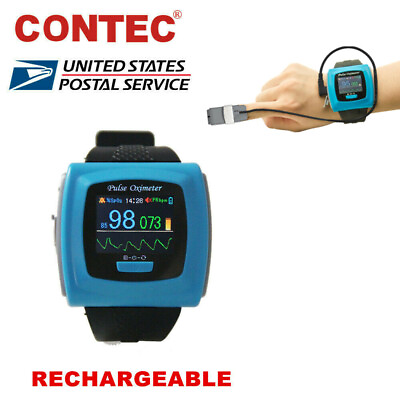#ad USA Wrist Finger Pulse Oximeter 24h SpO2 Sensor PR Recorder Blood Oxygen Monitor