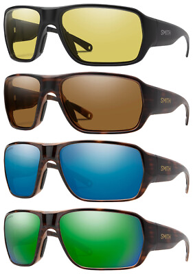 #ad Smith Optics Castaway ChromaPop Polarized Wrap Sunglasses w Glass Lens Italy