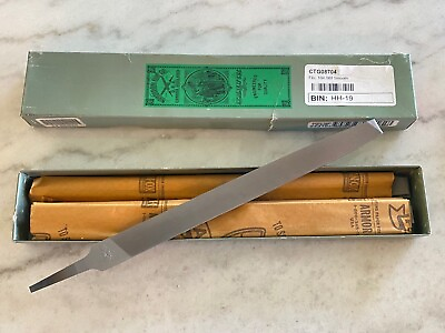 #ad 1 new NICHOLSON #08704 10quot; Mill Smooth Single Cut Hand File Made in USA