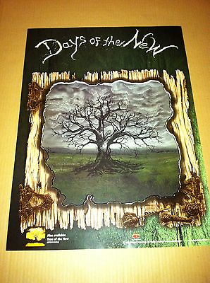 #ad Tantric DAYS OF THE NEW 1999 PROMO POSTER for Days Of the New II CD USA MINT