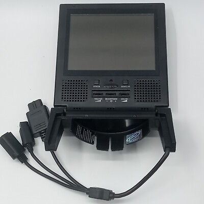 #ad Intec Black Nintendo GameCube Portable Screen Read Description For Parts Tested