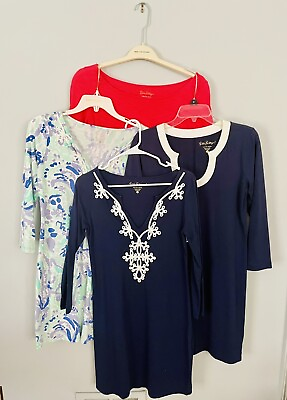 #ad Lot of 4 Lilly Pulitzer Dresses Long Sleeve Size Small and XS