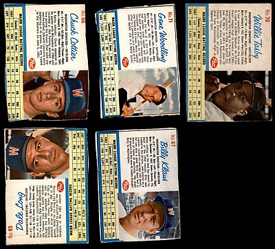 #ad 1962 Post Cereal Washington Senators Near Team Set 1 POOR 5 9 cards