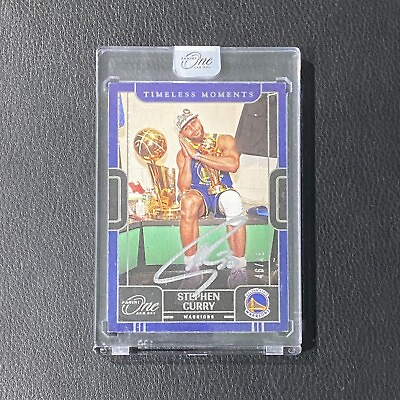 #ad STEPHEN CURRY 2022 23 PANINI ONE AND ONE TIMELESS MOMENTS SIGNATURE AUTO # 49