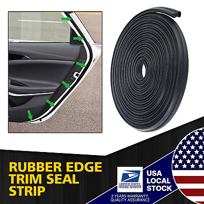 #ad 12M U Shape Rubber Car Seal Strip Hood Door Edge Trim For Grand Jeep Cherokee
