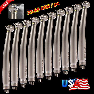 #ad #ad Dental Portable LED Handpiece High Speed Push Button 4 Hole with Light NSK Style