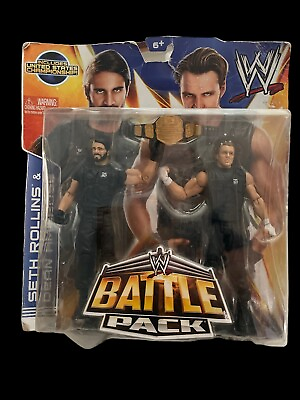 #ad WWE Seth Rollins Dean Ambrose Battle Pack Series Figure Set 2 Pack Wrestling