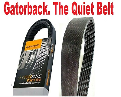 #ad NEW Serpentine Poly V Belt The Quiet Belt Gatorback CONTINENTAL ELITE 4060370